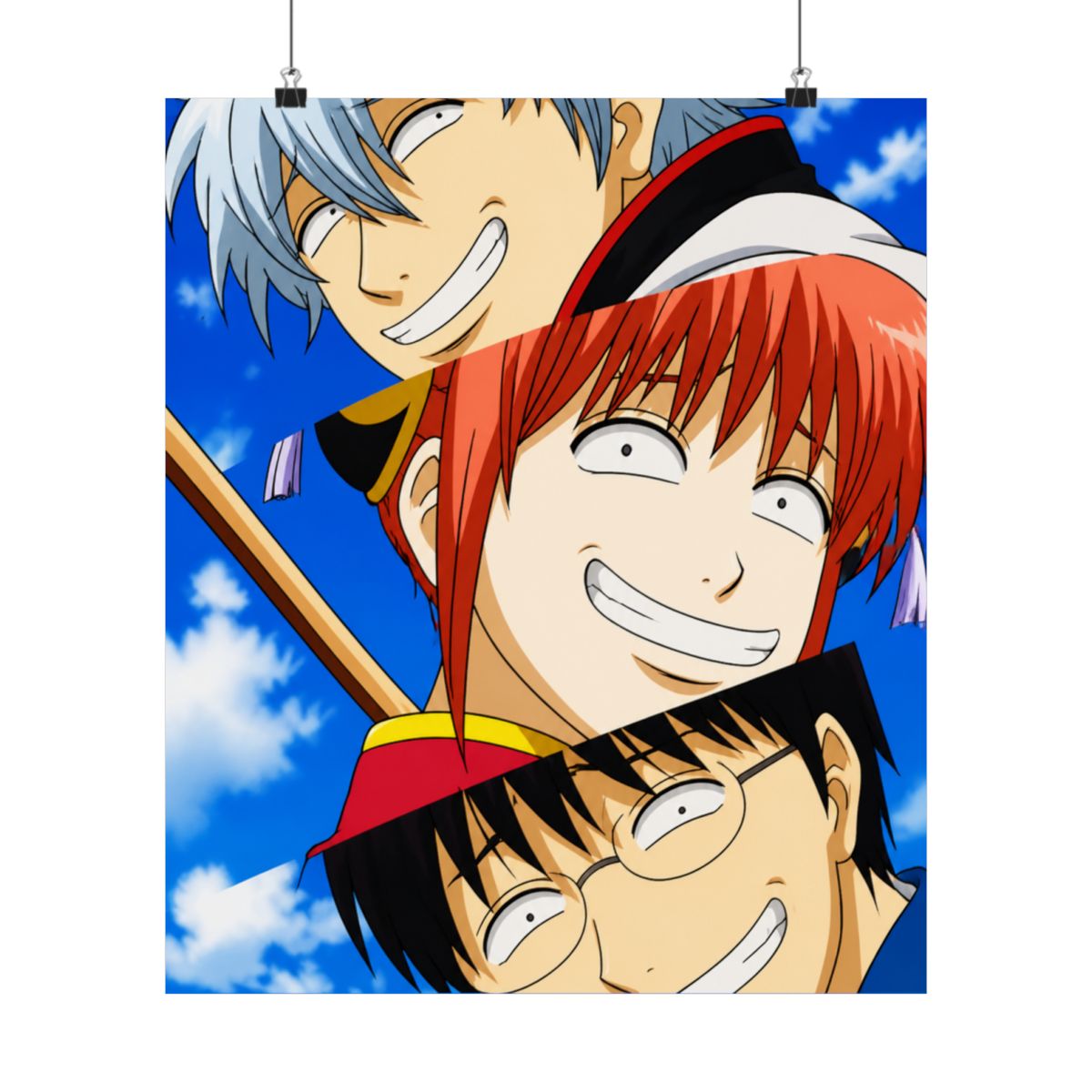 Funny Gintama anime T-Shirts - alternate angle 4, merchandise