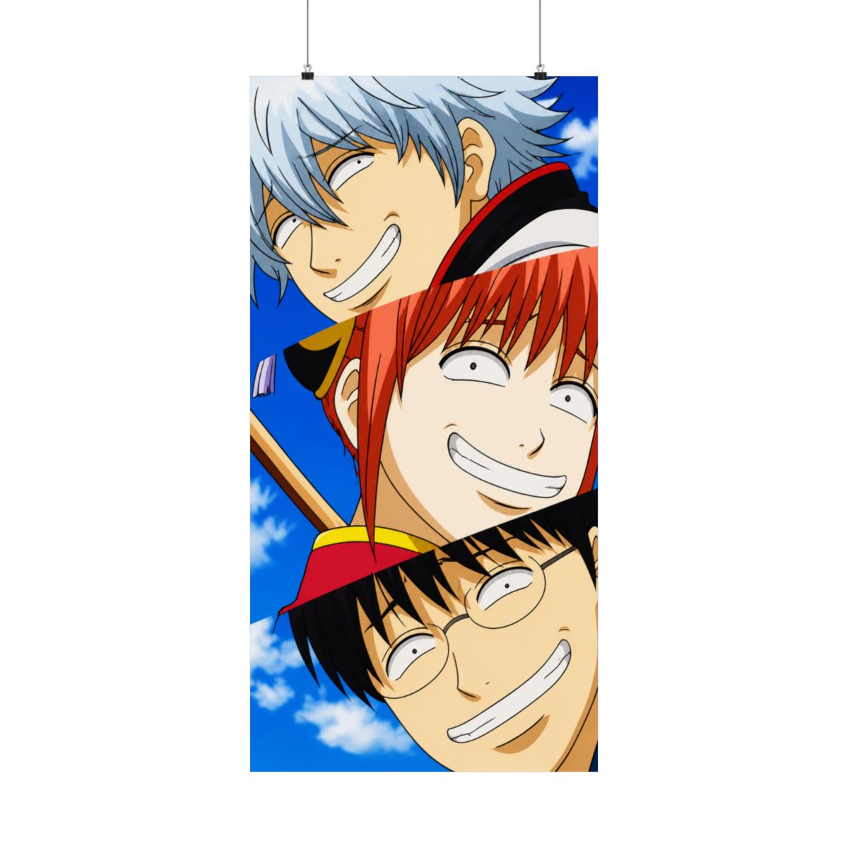 Funny Gintama anime T-Shirts - alternate angle 1, merchandise