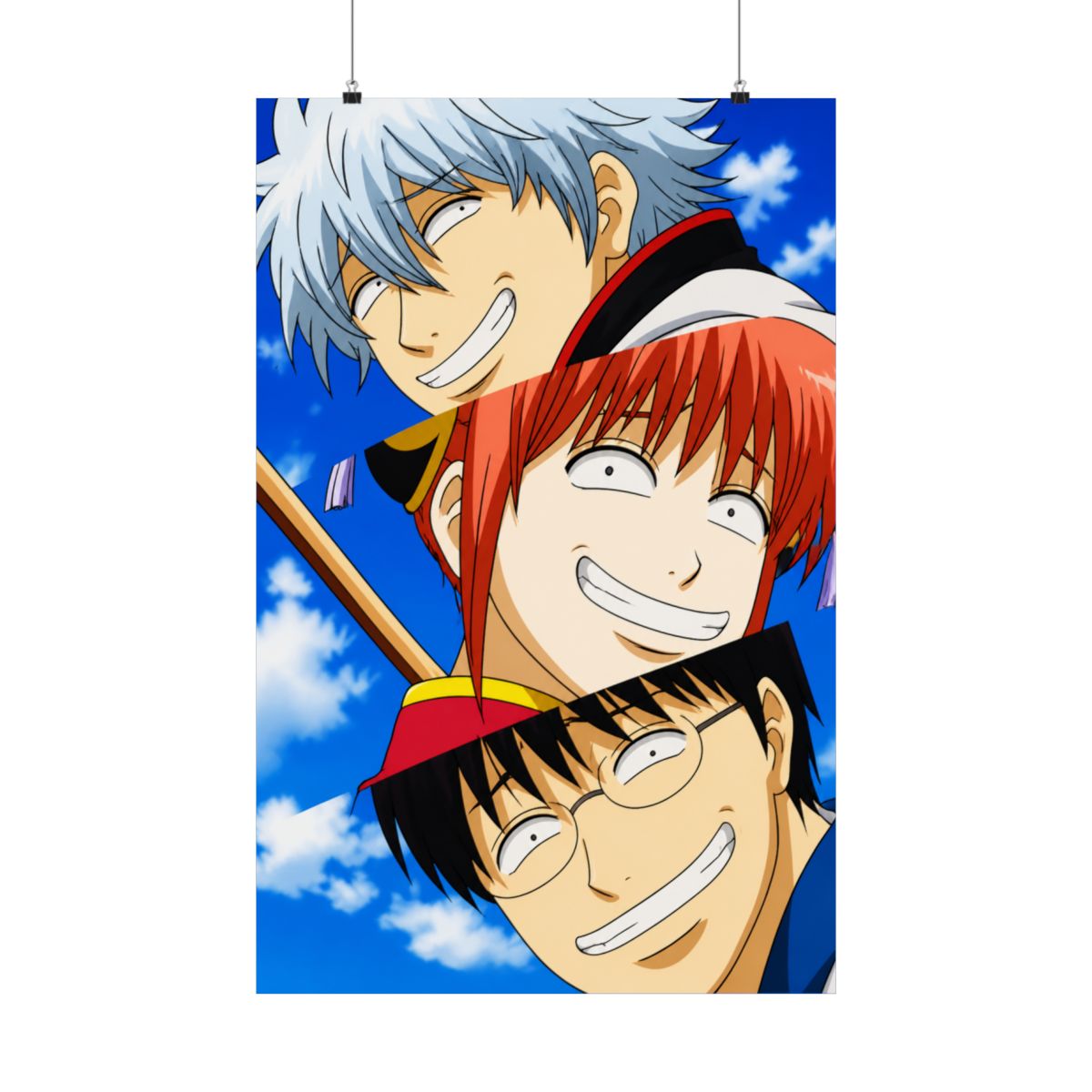 Funny Gintama anime T-Shirts - alternate angle 3, merchandise