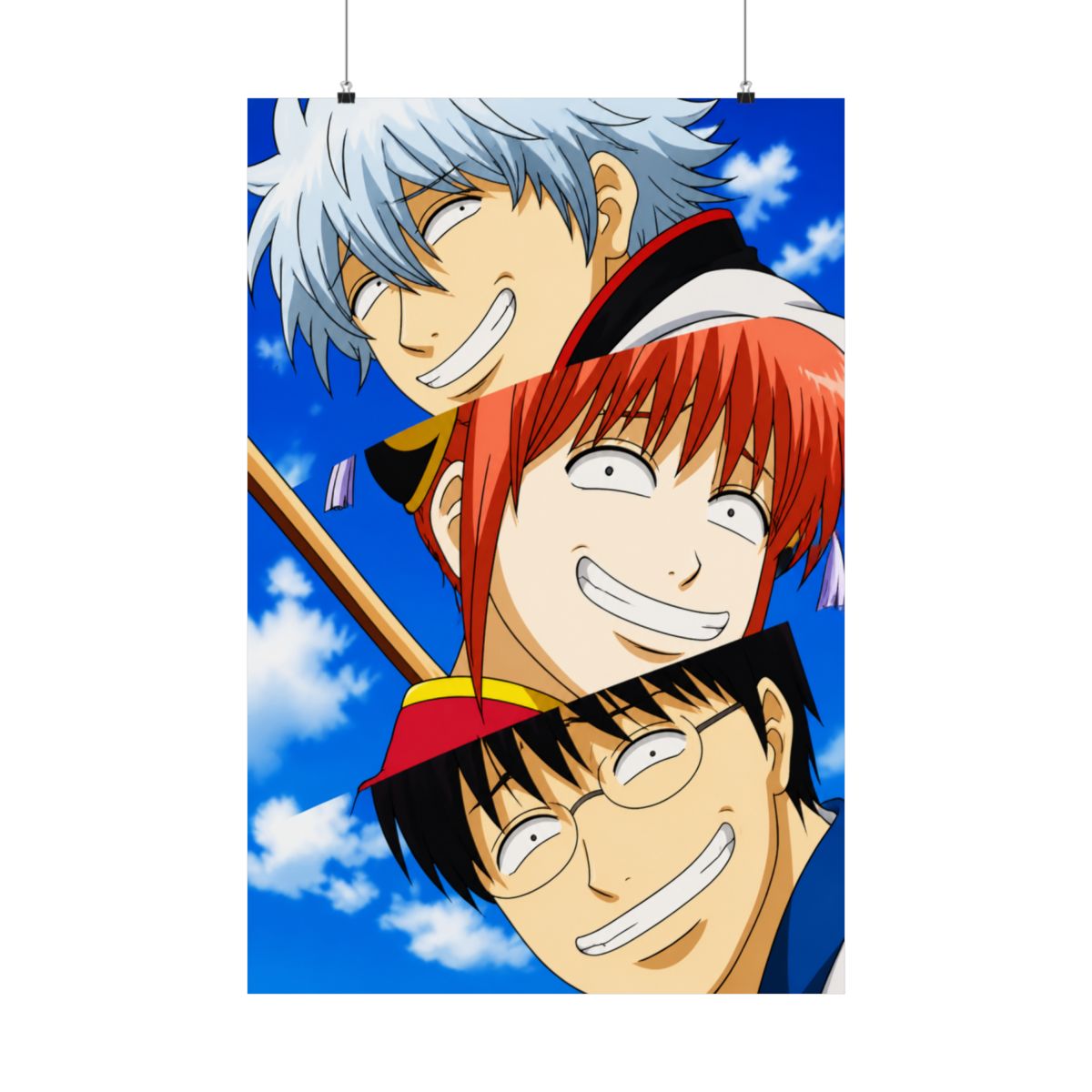 Funny Gintama anime T-Shirts - alternate angle 2, merchandise