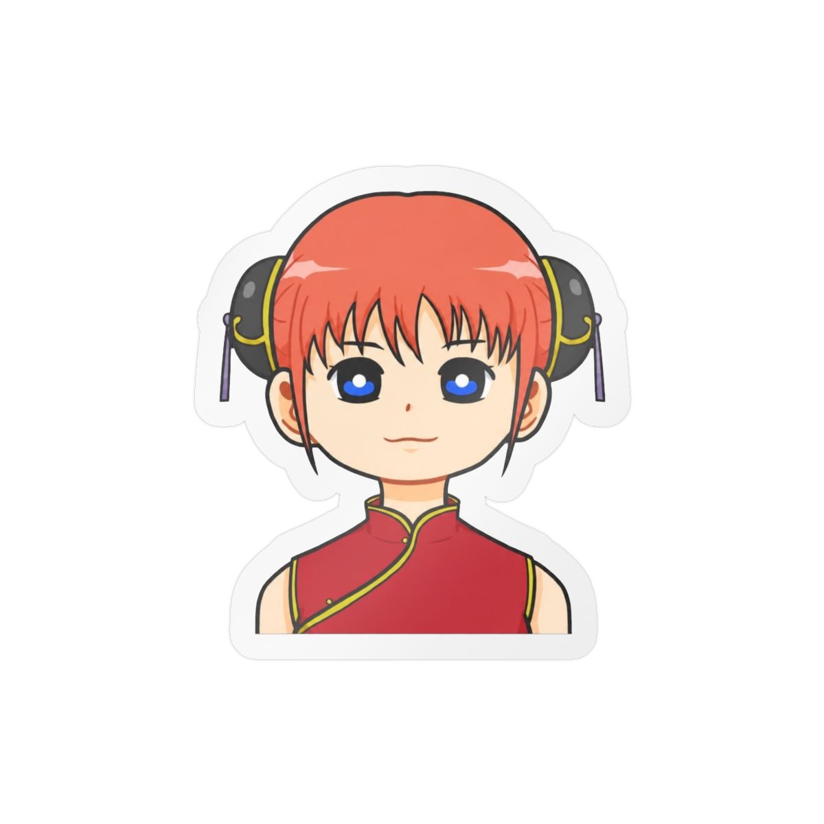 Chibi Kagura Sticker | Cute Anime Vinyl Decal | Gintama - alternate angle 5, merchandise