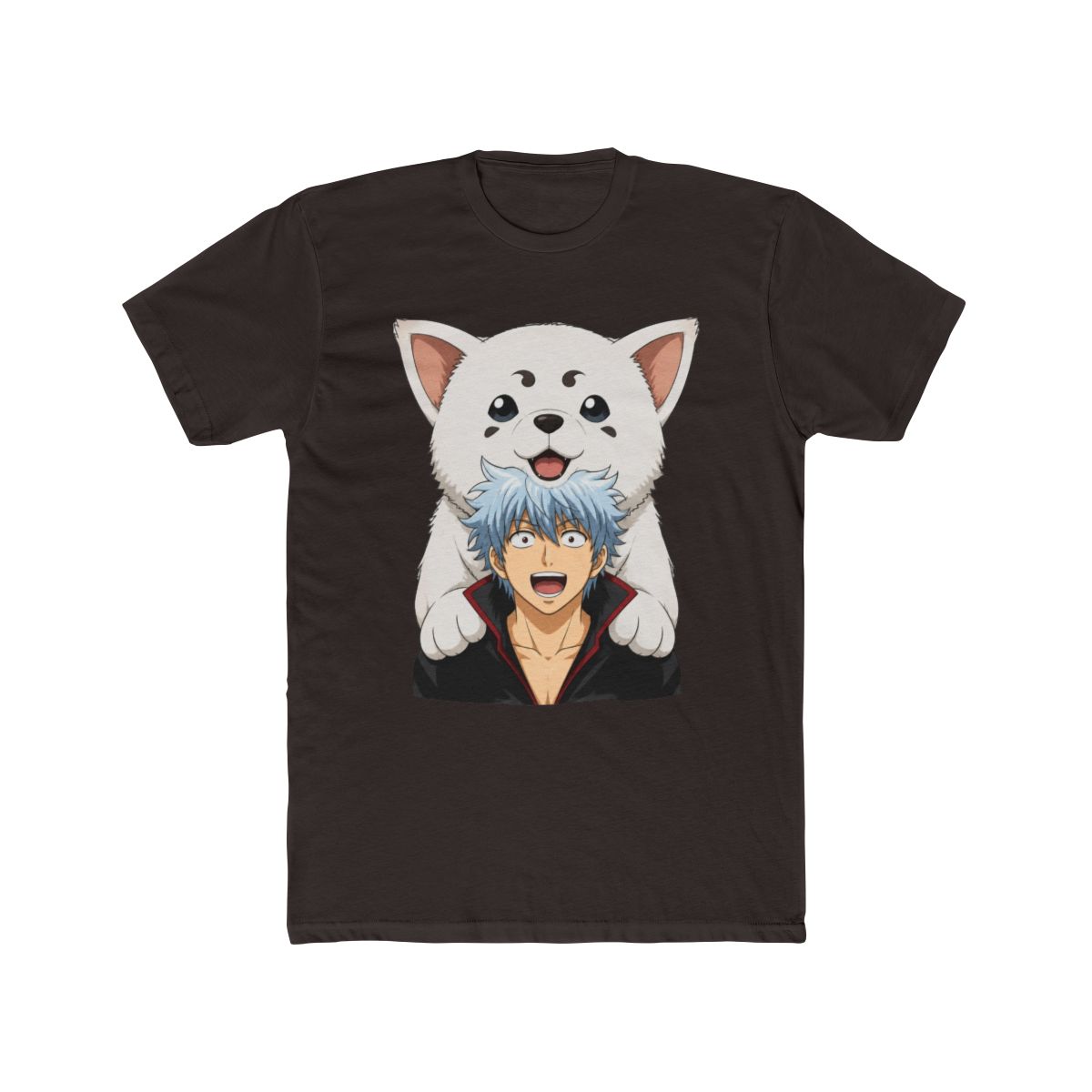 Buy Kawaii Gintama Gintoki Sakata T Shirt For Men Short Sleeve Sadaharu - alternate angle 2, merchandise