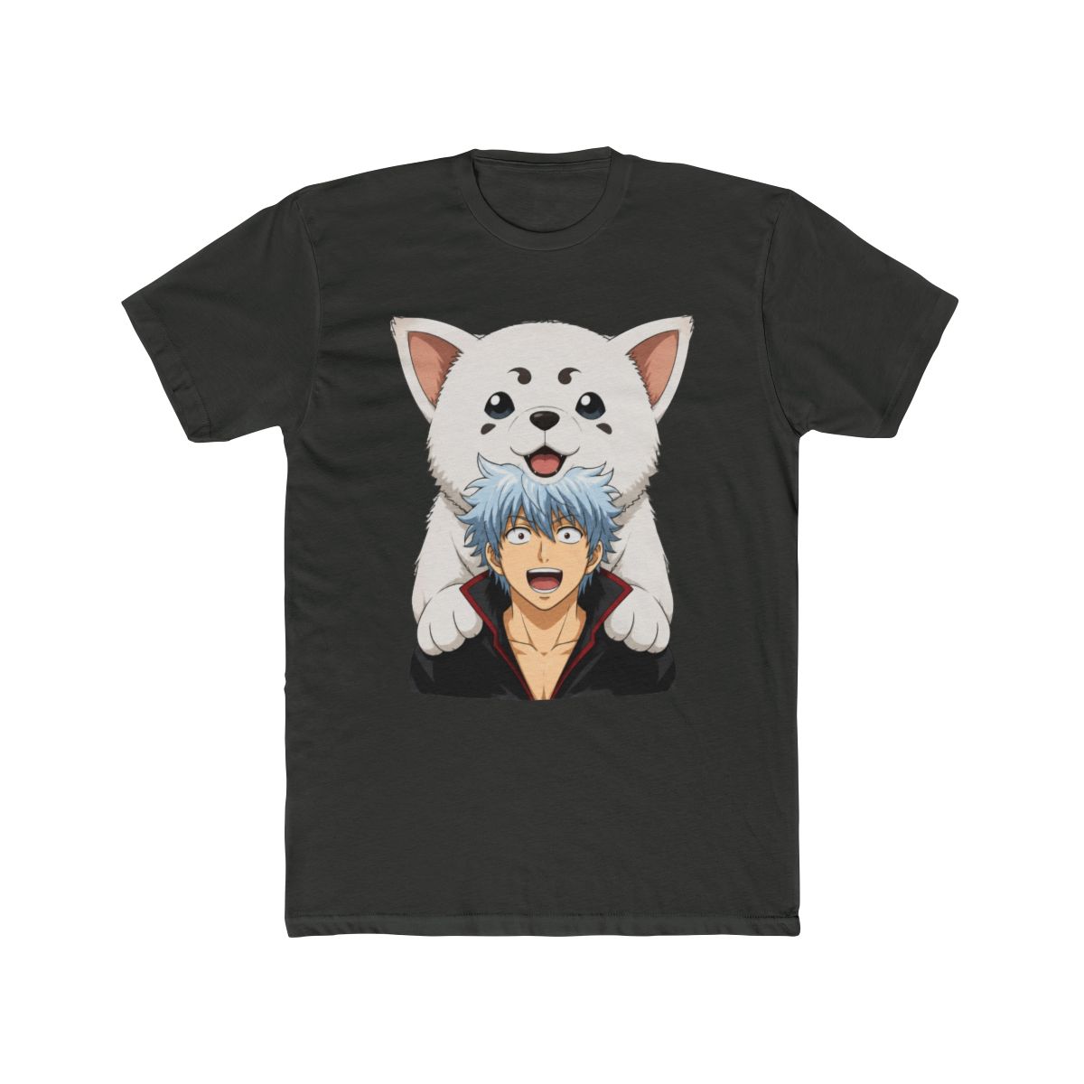 Buy Kawaii Gintama Gintoki Sakata T Shirt For Men Short Sleeve Sadaharu - alternate angle 5, merchandise