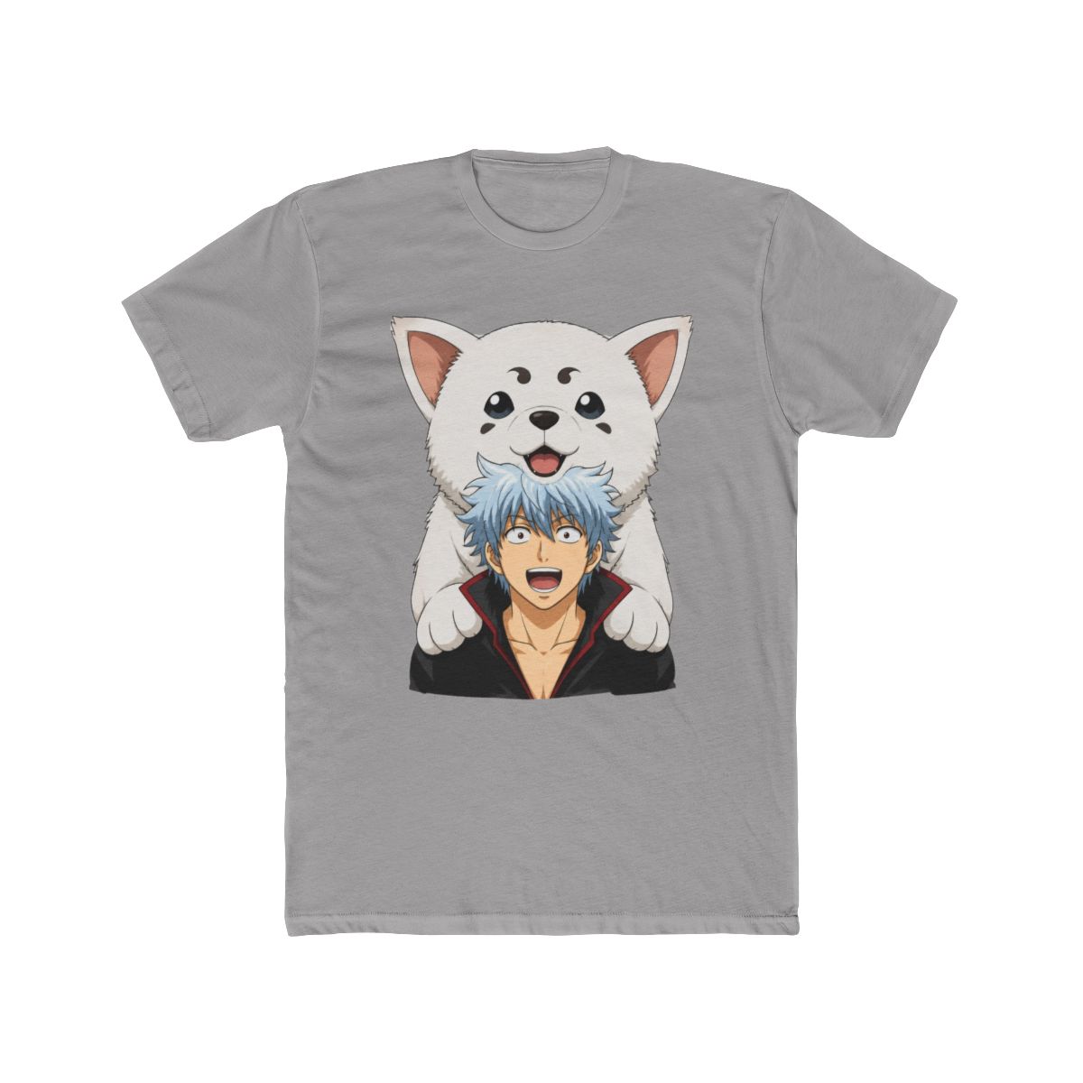 Buy Kawaii Gintama Gintoki Sakata T Shirt For Men Short Sleeve Sadaharu - Official T-Shirts merchandise