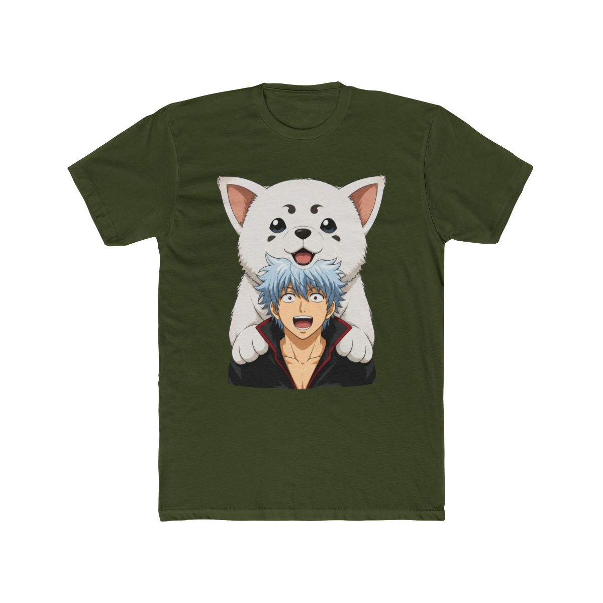 Buy Kawaii Gintama Gintoki Sakata T Shirt For Men Short Sleeve Sadaharu - alternate angle 4, merchandise
