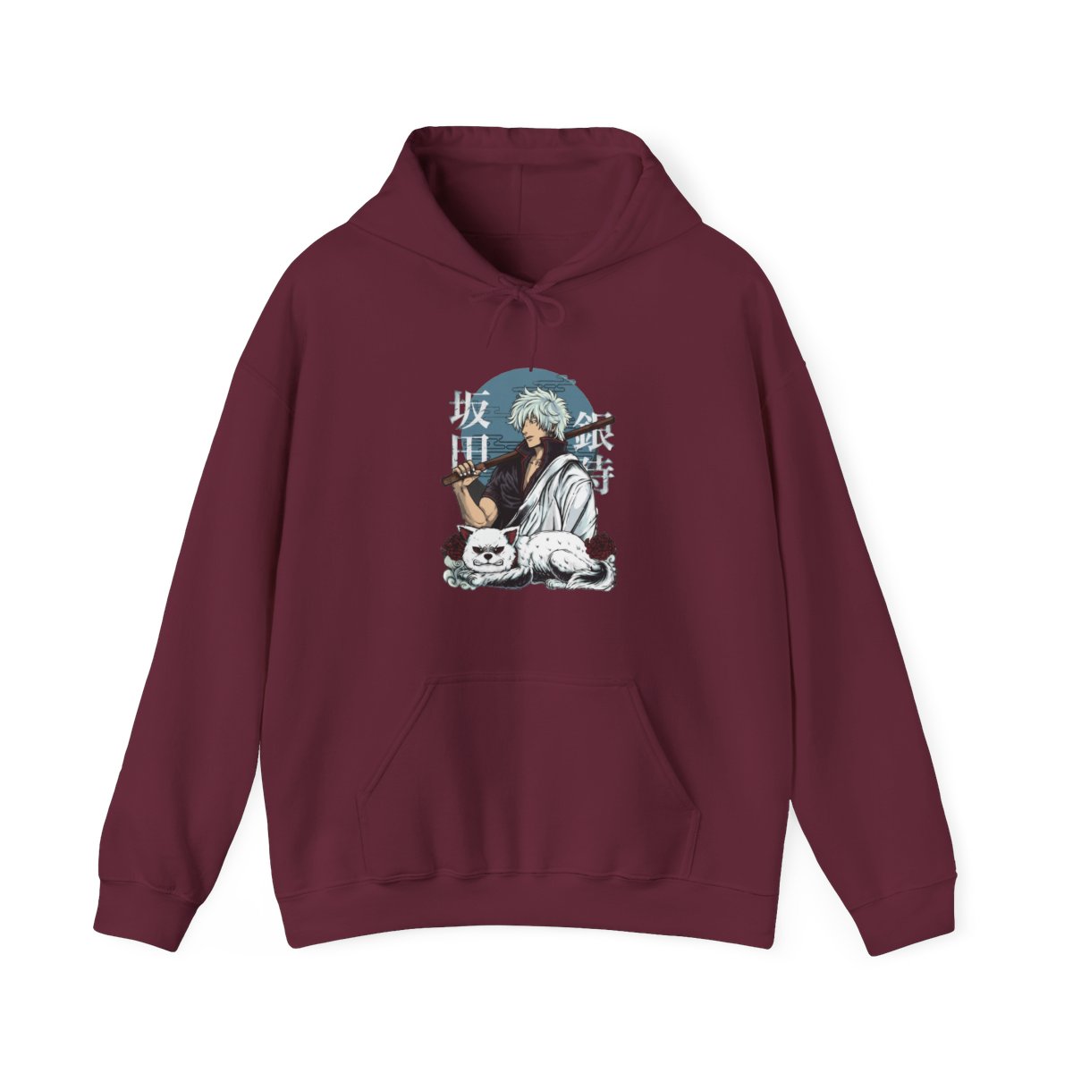 Gintoki Sakata Hoodie, Gintama Hoodie, Anime Hoodie, Vintage Hoodie - Artsholic - Fan Art Merch - alternate angle 3, merchandise