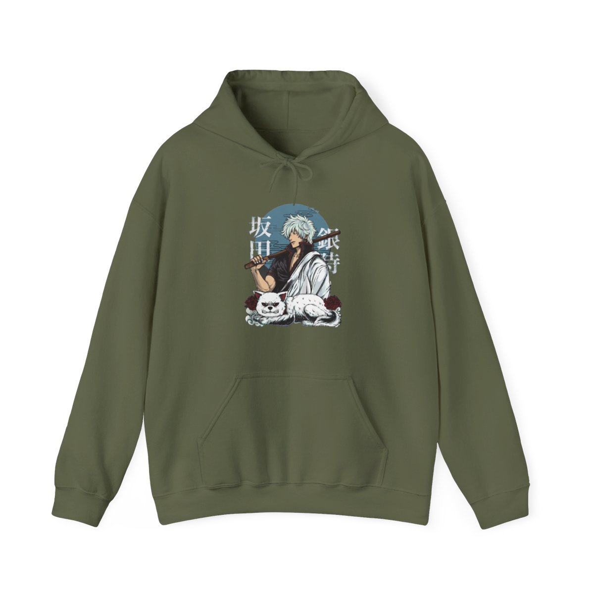 Gintoki Sakata Hoodie, Gintama Hoodie, Anime Hoodie, Vintage Hoodie - Artsholic - Fan Art Merch - alternate angle 4, merchandise