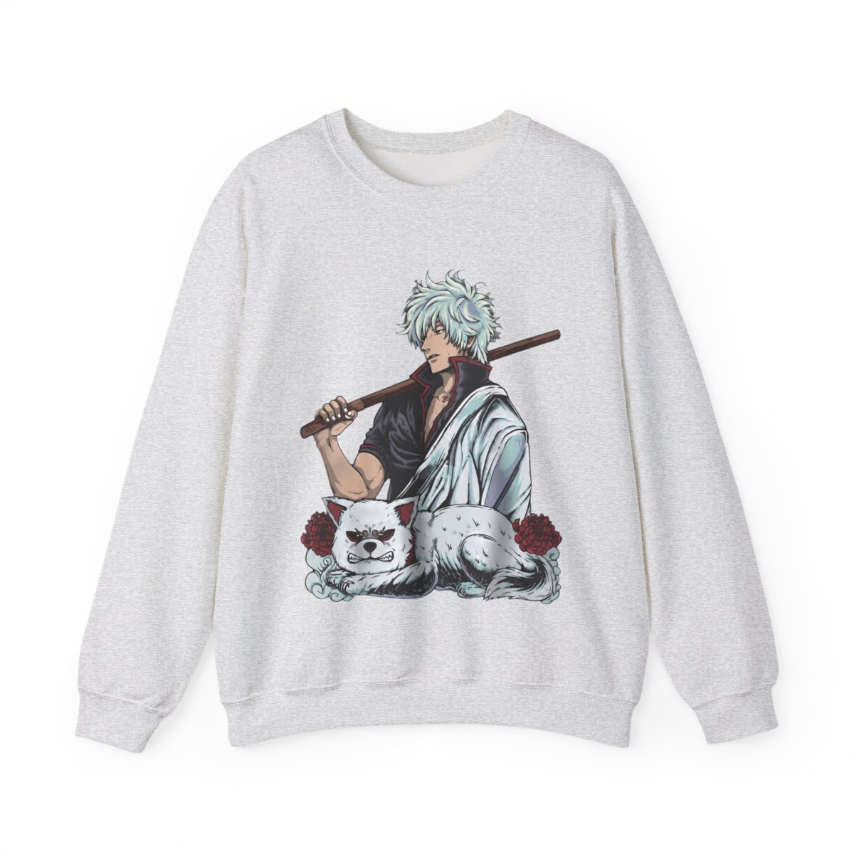 Gintoki Sakata Hoodies, Gintama Hoodies, Anime Hoodies, Vintage Sweater - Artsholic - Fan Art Merch - alternate angle 3, merchandise