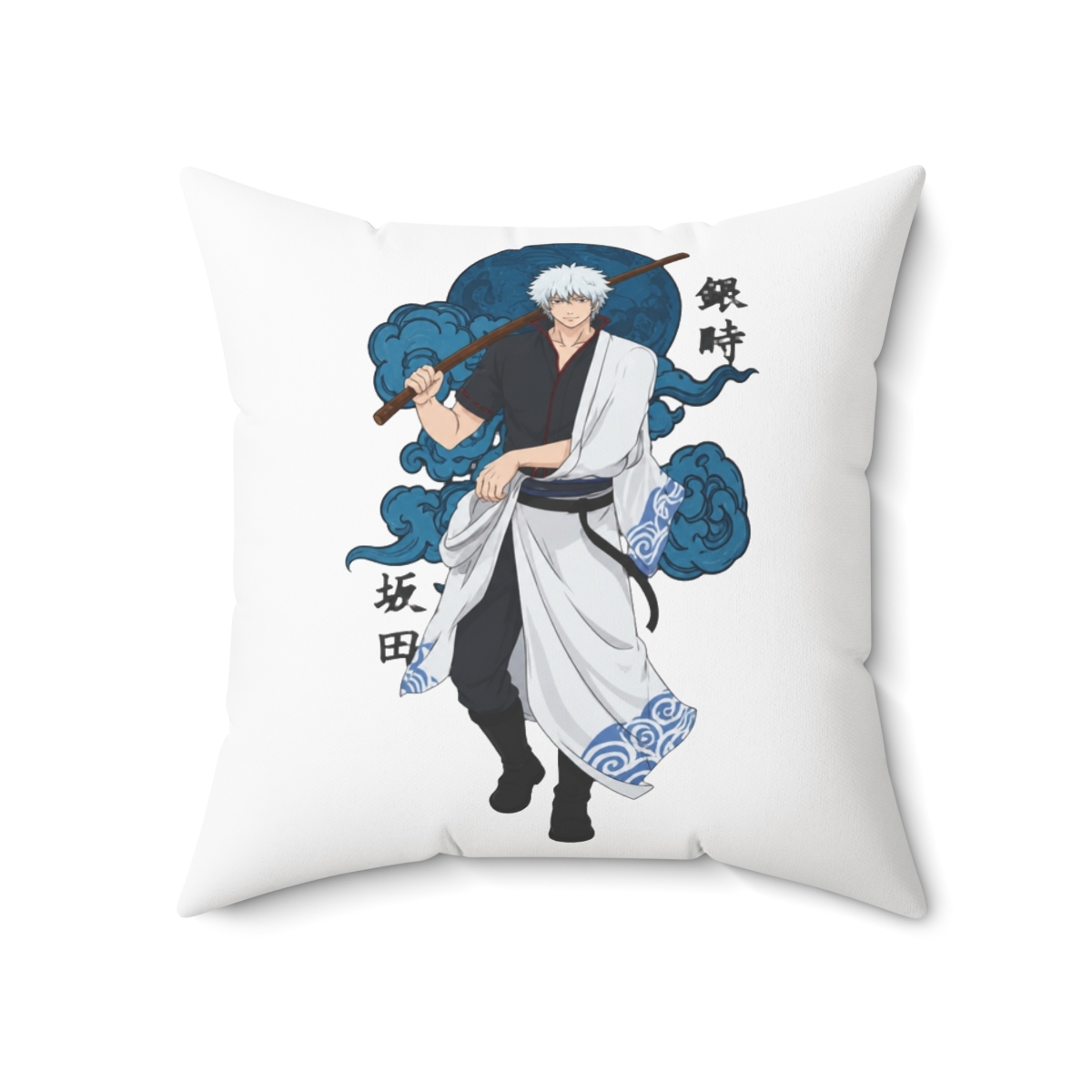 Gintoki Sakata Throw Pillow | Gintama - alternate angle 5, merchandise