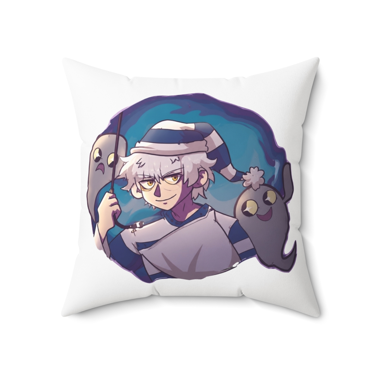 Gintoki Throw Pillow | Gintama - alternate angle 5, merchandise