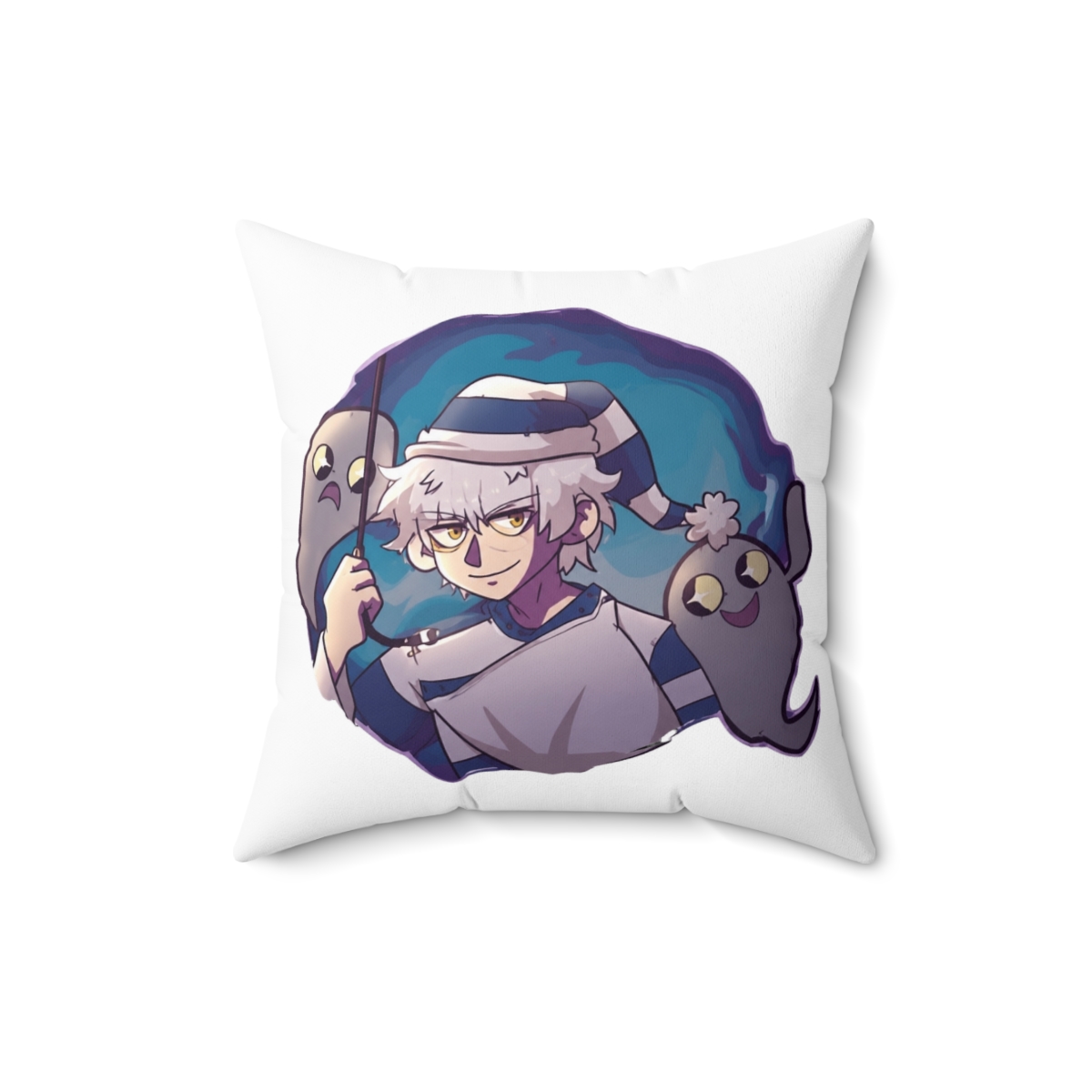 Gintoki Throw Pillow | Gintama - alternate angle 2, merchandise