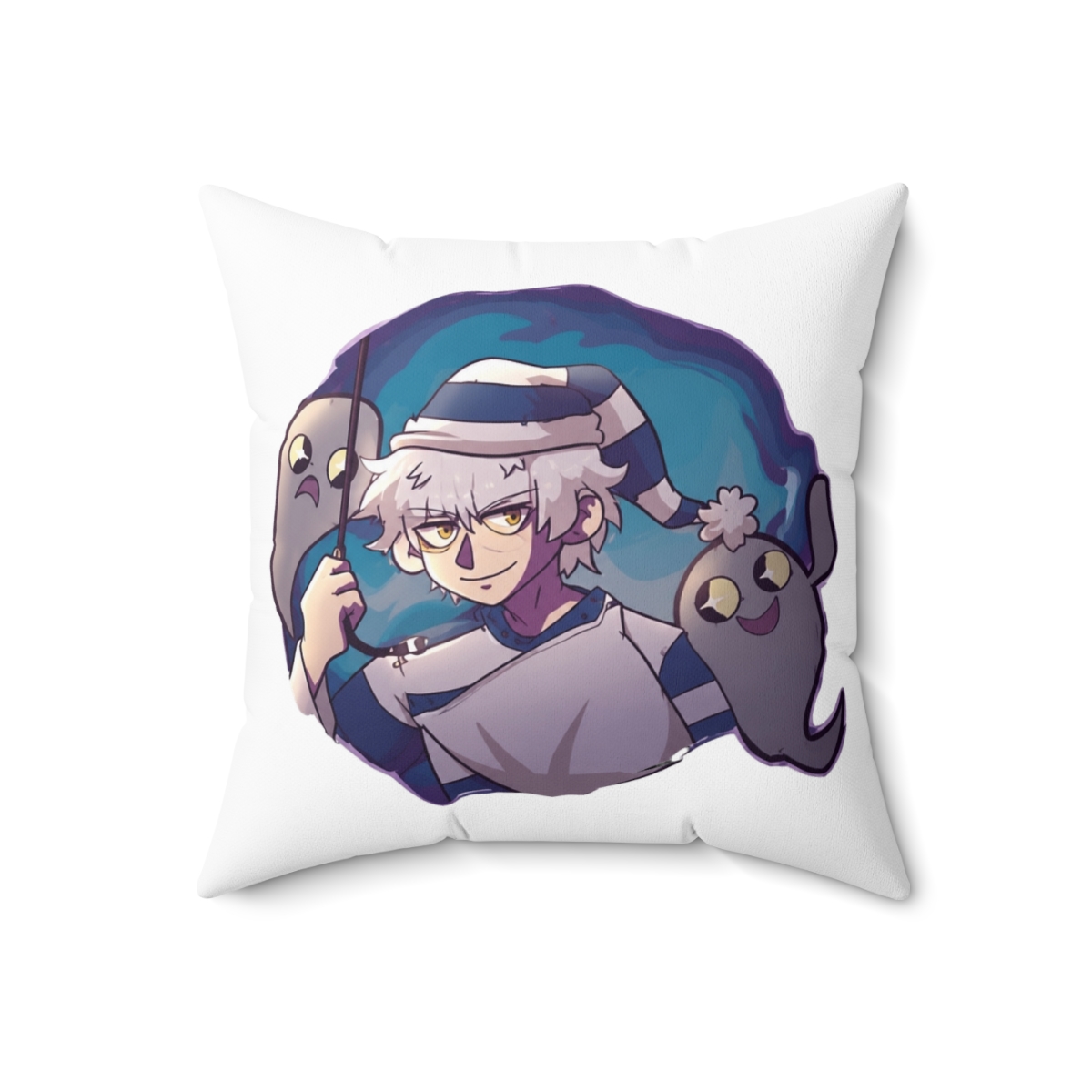 Gintoki Throw Pillow | Gintama - alternate angle 3, merchandise