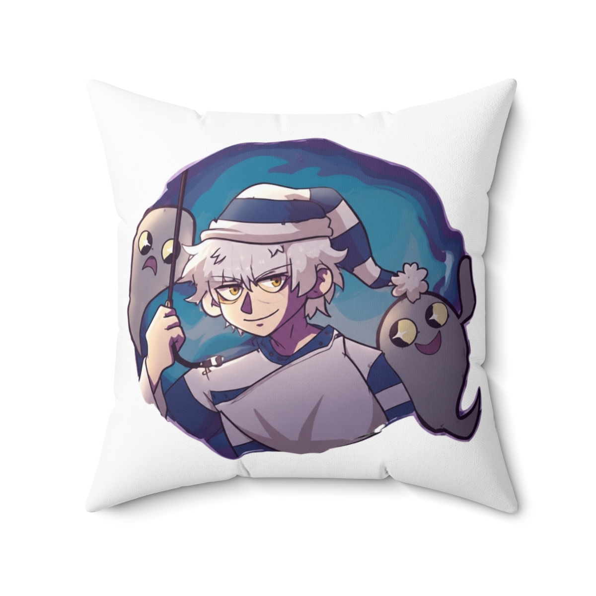 Gintoki Throw Pillow | Gintama - alternate angle 4, merchandise